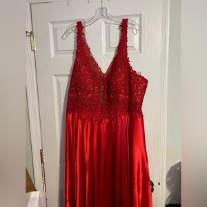 Red Faviana Prom Dress